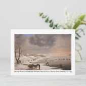 Winterlandschap met Brabrand Kerk[1831] Kaart (Staand voorkant)