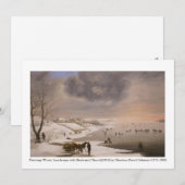 Winterlandschap met Brabrand Kerk[1831] Kaart (Voorkant / Achterkant)