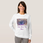 Winterlandschap met gesneeuwde bomen waterverf t-shirt (Voorkant volledig)