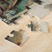 Winterlandschap met ijsberen - Avercamp Legpuzzel (Zijkant)