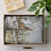 Winterlandschap met ijsberen, ontkoppeling tissuepapier (Geschenk)