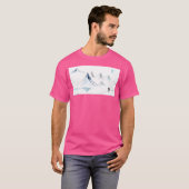 Winterlandschap met lange bergen t-shirt (Voorkant volledig)