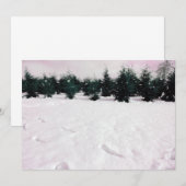 Winterlandschap met lariksen in de sneeuw  kaart (Voorkant / Achterkant)