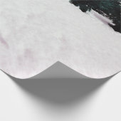 Winterlandschap met larven in de sneeuw cadeaupapier (Hoek)