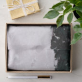 Winterlandschap met larven in de sneeuw tissuepapier (Geschenk)