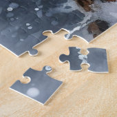 Winterlandschap met muis legpuzzel (Zijkant)