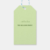 Winterlandschap met rijdende maan cadeaulabel (Achterkant)