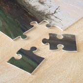 Winterlandschap met rijdende maan legpuzzel (Zijkant)