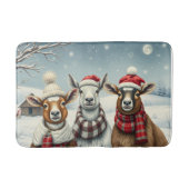 Winterlandschap met schapen en hutten badmat (Voorkant)