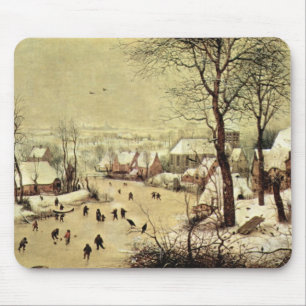 Winterlandschap met skaters van Pieter Bruegel Muismat