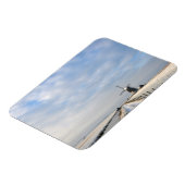 Winterlandschap met sneeuw en windmolen in Nederla Magneet (Linkerzijde)