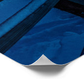 Winterlandschap met sneeuwbedekking met dennenbos poster (Hoek)