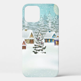 winterlandschap met sneeuwdekhuizen Case-Mate iPhone case