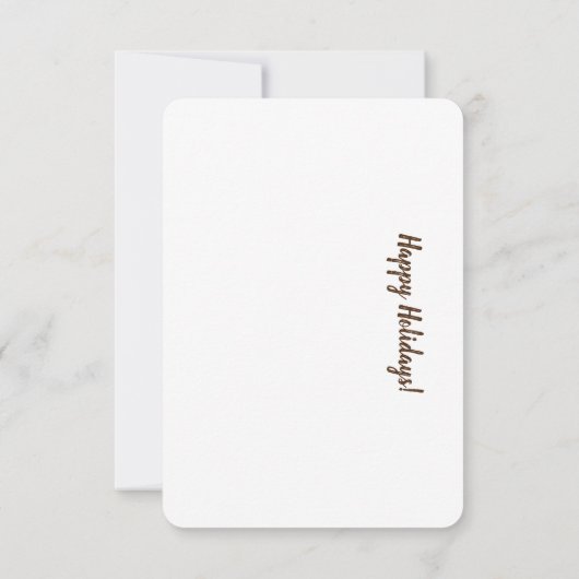 Winterlandschap met sneeuwdorp (Achterkant)