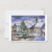 Winterlandschap met sneeuwdorp (Voorkant)