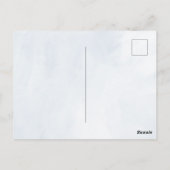 Winterlandschap met sneeuwkunst briefkaart (Achterkant)