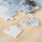 Winterlandschap met uil legpuzzel (Zijkant)