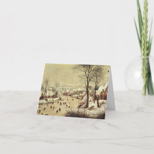 Winterlandschap met vogeltrap - 1565 kaart