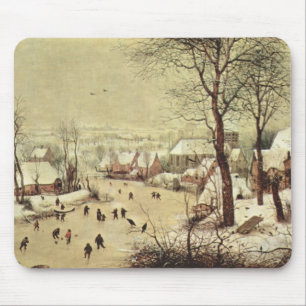 Winterlandschap met vogeltrap - 1565 muismat