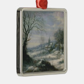 Winterlandschap Metalen Ornament (Rechts)