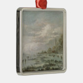 Winterlandschap Metalen Ornament (Rechts)