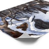 Winterlandschap Mini-Poster Poster (Hoek)