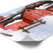 Winterlandschap Mini-Poster Poster (Hoek)