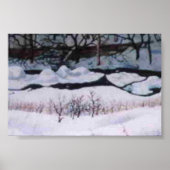 Winterlandschap Mini-Poster Poster (Voorkant)