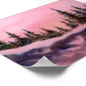 Winterlandschap Mini-Poster Poster (Hoek)