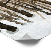 Winterlandschap Mini-Poster Poster (Hoek)