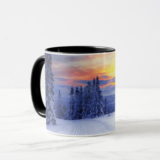 Winterlandschap Mok (Voorkant links)