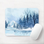 Winterlandschap Muismat (Met muis)