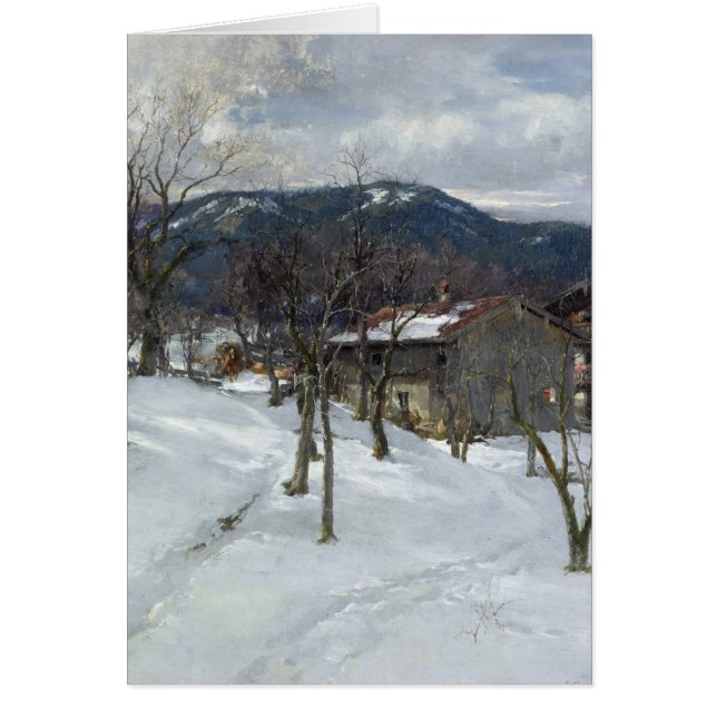 Winterlandschap nabij Kutterling, 1899 (Voorkant)