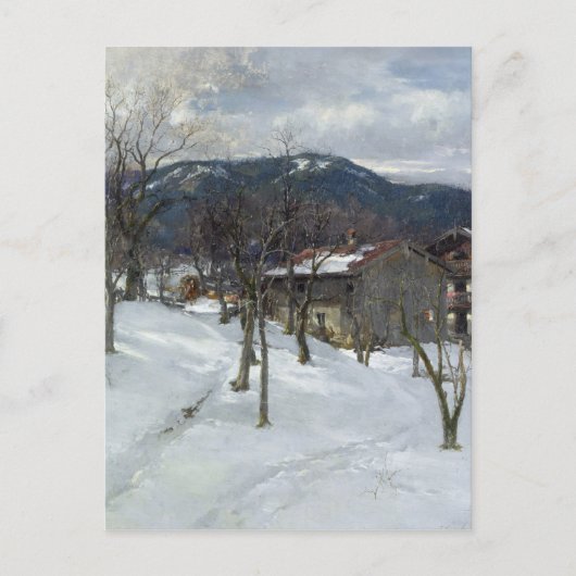 Winterlandschap nabij Kutterling, 1899 Briefkaart (Voorkant)
