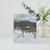 Winterlandschap nabij Kutterling, 1899 Briefkaart (Staand voorkant)