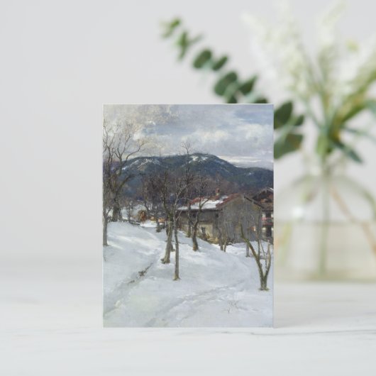 Winterlandschap nabij Kutterling, 1899 Briefkaart (Staand voorkant)