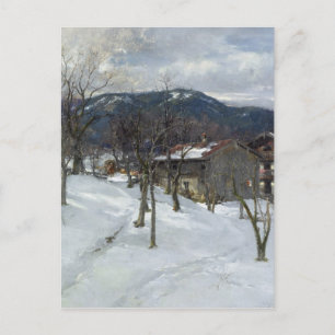 Winterlandschap nabij Kutterling, 1899 Briefkaart