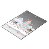 Winterlandschap: nachtelijke dorpsviering. notitieboek (Linkerzijde)