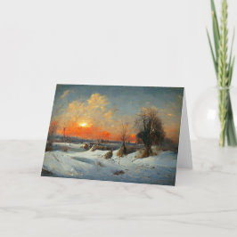 Winterlandschap nr. 1 Blank Wenskaart van 5 x 7 in Kaart