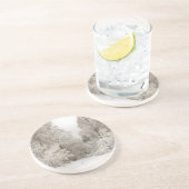 Winterlandschap Onderzetter sneeuw bedekt met bosk (Zijkant)