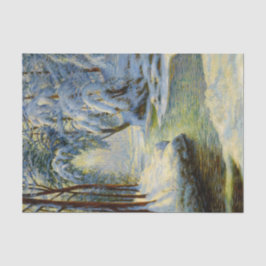 Winterlandschap, ontkoppeling tissuepapier