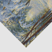 Winterlandschap, ontkoppeling tissuepapier (Detail)