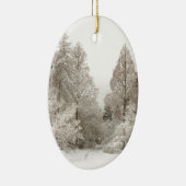 Winterlandschap Ornament sneeuwbomen (Rechts)