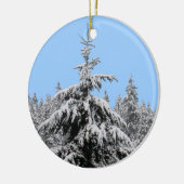 Winterlandschap Ornament sneeuwbomen (Links)