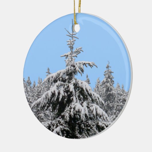 Winterlandschap Ornament sneeuwbomen (Links)