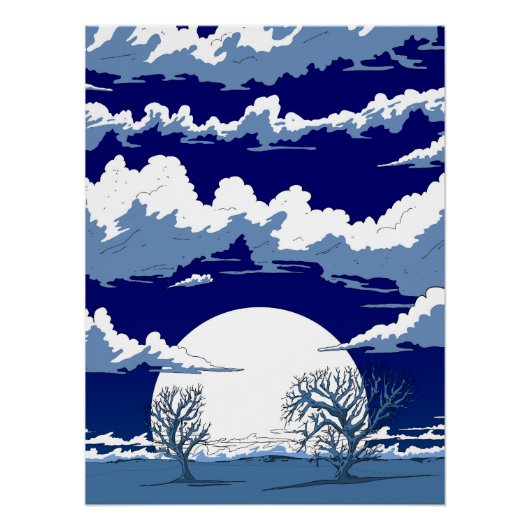 Winterlandschap Perfect Poster (Voorkant)