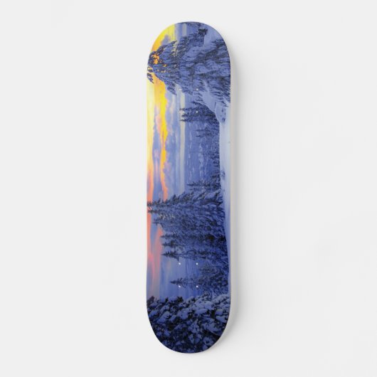 Winterlandschap Persoonlijk Skateboard (Voorkant)
