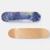 Winterlandschap Persoonlijk Skateboard (Horizontaal)