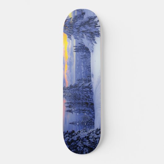 Winterlandschap Persoonlijk Skateboard (Voorkant)