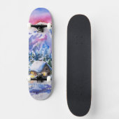 Winterlandschap Persoonlijk Skateboard (Voorkant)